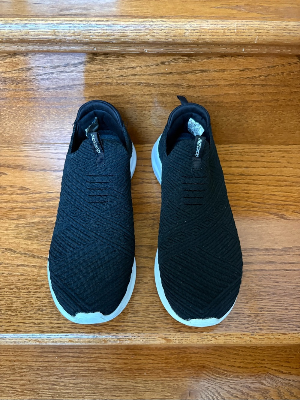 Skechers Ultra Flex 3.0 Black Knit Slip on Sneakers - Picture 2 of 4